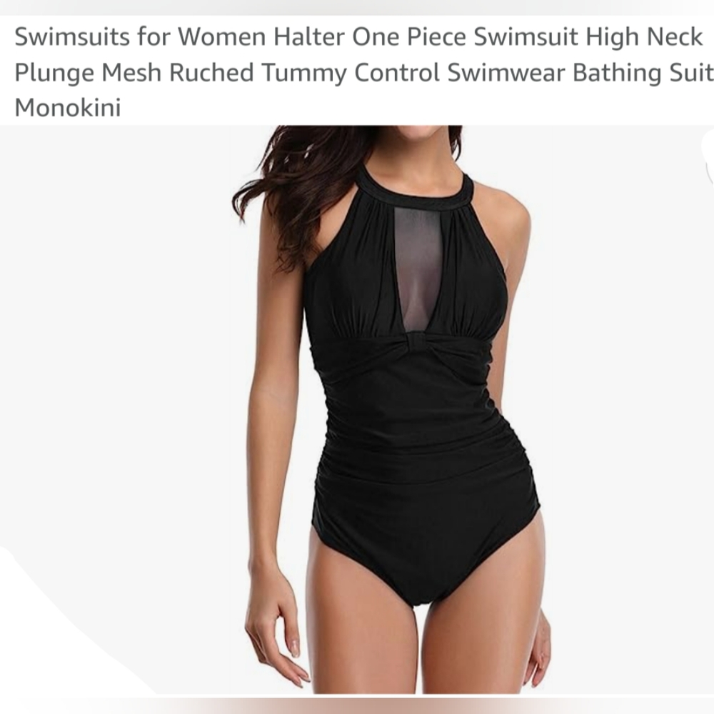 COPY - NWT TempMe Black Onepiece Swimsuit